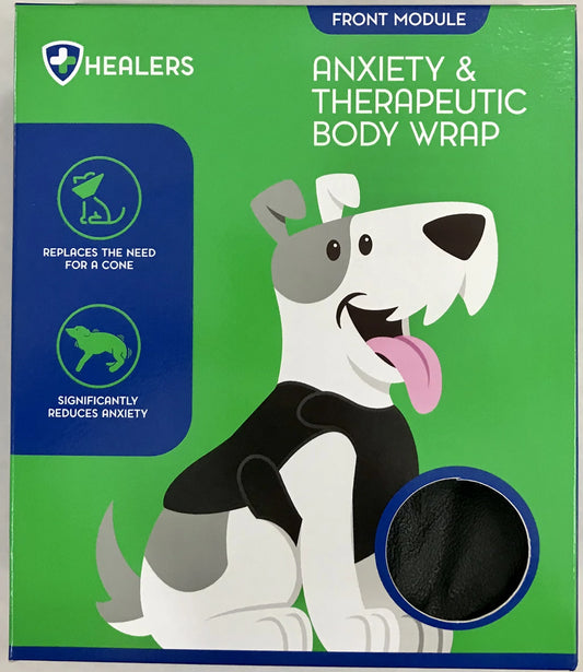 Healers Dog Anxiety Vest and Body Wrap,Front Module, Helps Reduce Anxiety and Protect Pet Post Surgery, Pet Apparel,Medium