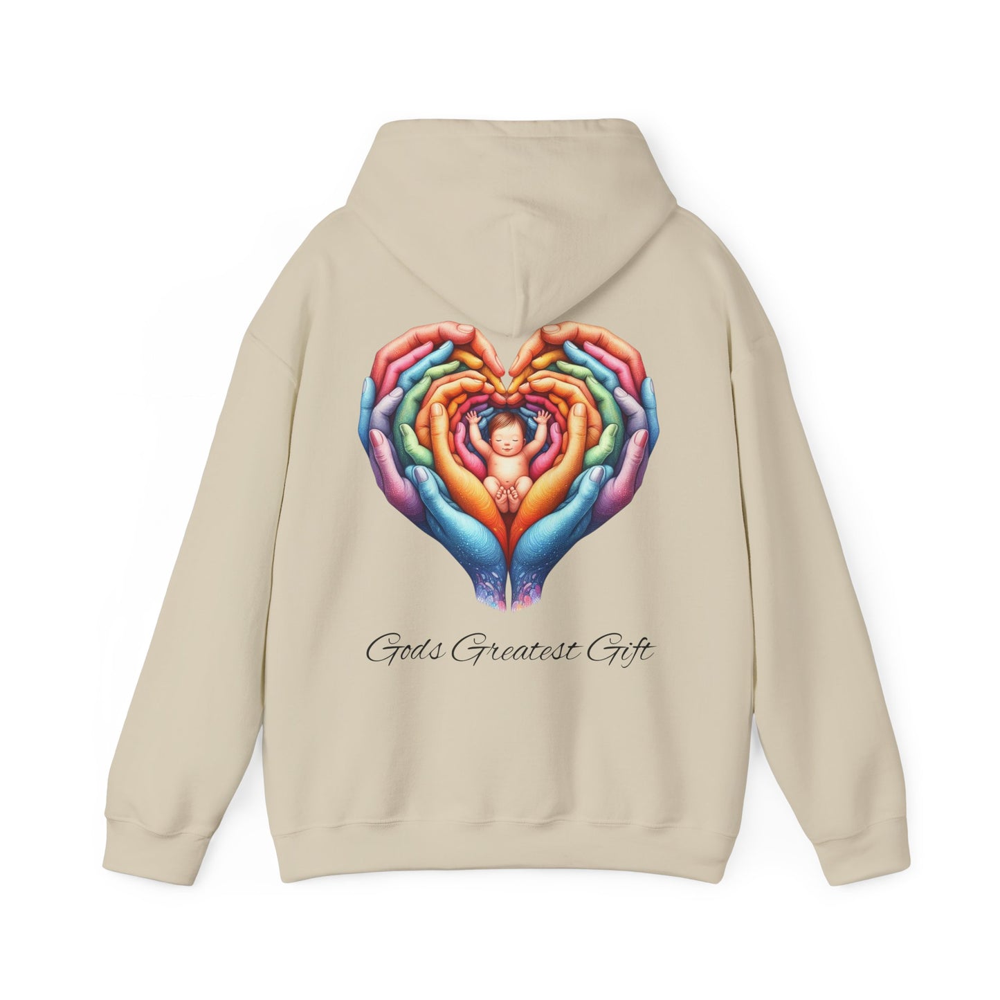 Hooded Sweatshirt Choose Love Life Save the Babies Unisex